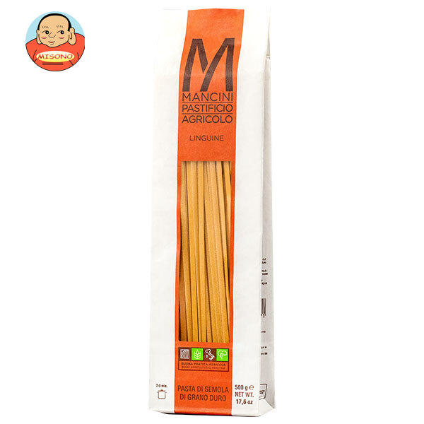 モンテ物産 マンチーニ リングイネ 500g&times;12袋入&times;(2ケース)｜ 送料無料 パスタ 乾麺 スパゲッティ｜飲料 食品専門店 味園サポート 13,116円