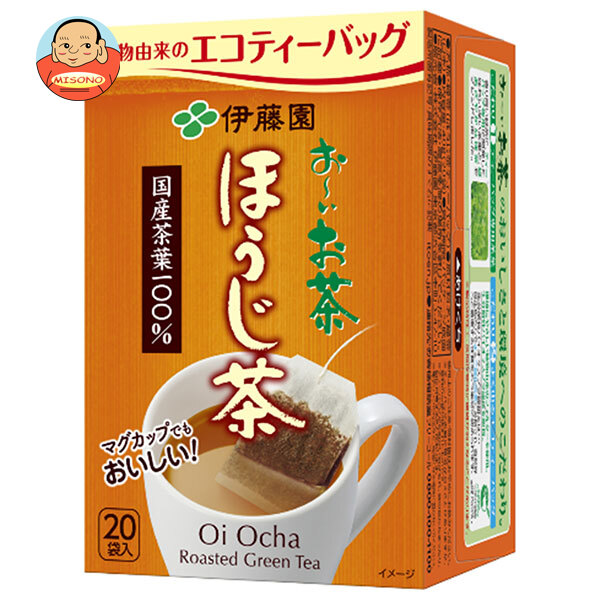[ポイント5倍！4/10(金)1時59分まで全品対象エントリー&購入]伊藤園 お～いお茶 エコティーバッグほうじ茶 20袋入×10個入×(2ケース)｜ 送料無料 ほうじ茶 ティーバッグ エコ