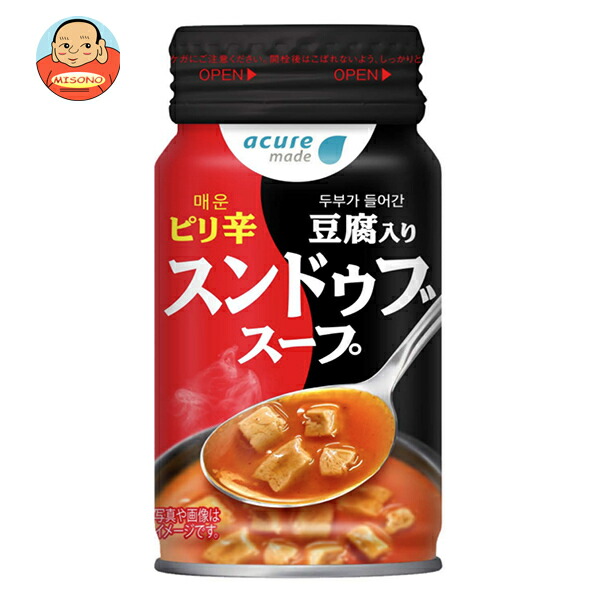 JR東日本 アキュアメイド スンドゥブスープ 170gボトル缶×30個入×(2ケース)| 送料無料 即席 スープ スンドゥブ