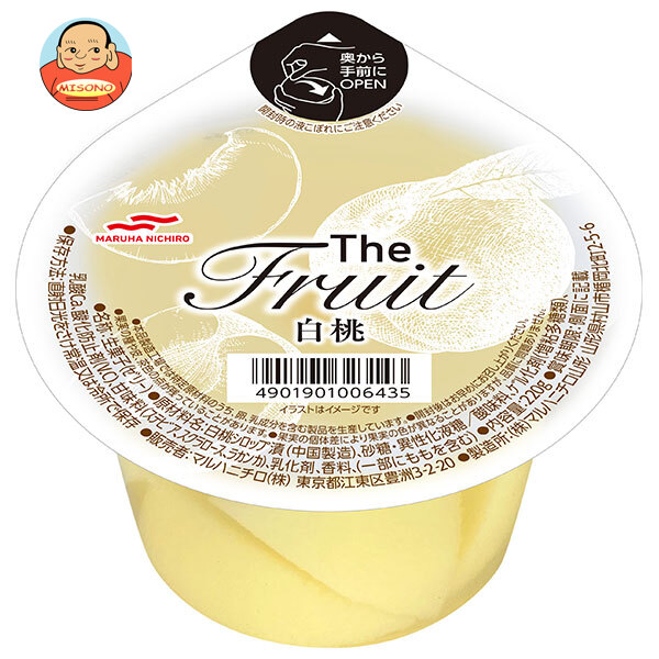 [ポイント5倍！4/17(金)9時59分まで全品対象エントリー&購入]マルハニチロ The Fruit(ザ フルーツ)白桃 220g×24(6×4)個入×(2ケース)｜ 送料無料 お菓子 ゼリー デザート 桃