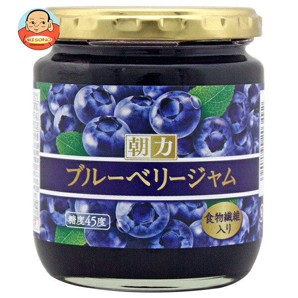 旭フレッシュ モーニングパワー ブルーベリージャム 250g瓶&times;12個入&times;(2ケース)｜ 送料無料 ジャム 果汁 ワイルドブルーベリー 低糖度｜飲料 食品専門店 味園サポート