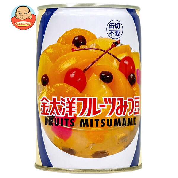 [ポイント5倍！4/17(金)9時59分まで全品対象エントリー&購入]太洋食品 フルーツみつ豆 425g缶×24本入｜ 送料無料 缶詰 フルーツ くだもの 缶切不要