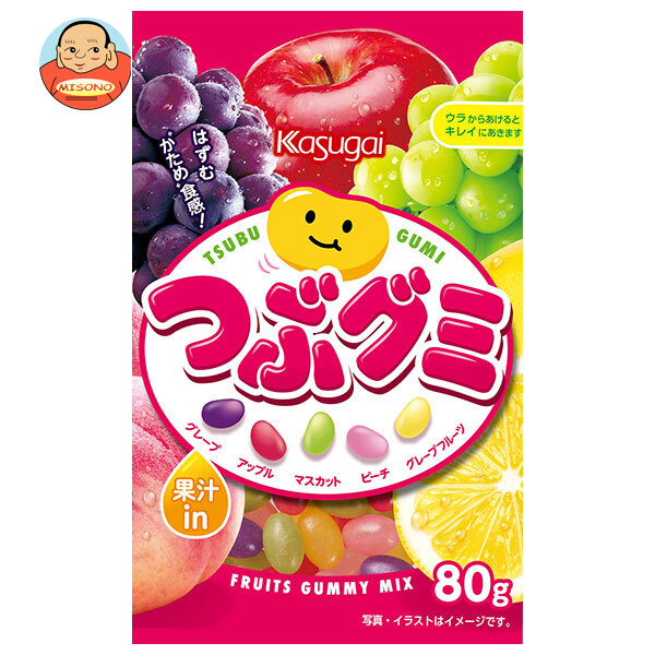 楽天市場】春日井製菓 つぶグミ 80g×6個入｜ 送料無料 お菓子 グミ 袋