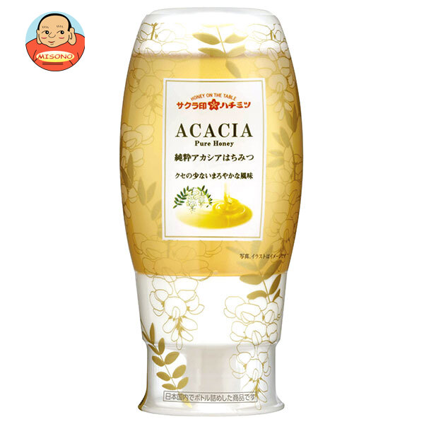 加藤美蜂園 サクラ 純粋アカシアはちみつ 200g×12本入×(2ケース)｜ 送料無料 嗜好品 はちみつ 蜂蜜 アカシヤ サクラ印 甘味料