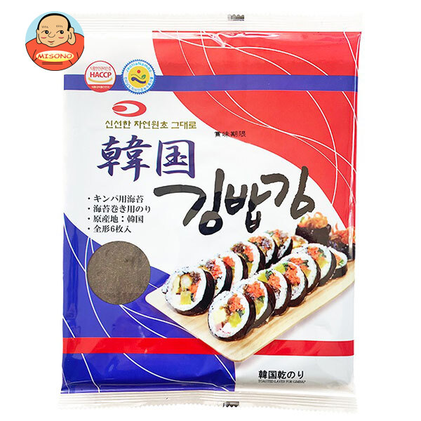 [ポイント5倍！4/10(金)1時59分まで全品対象エントリー&購入]大同 韓国キンパ用 乾のり 全形6枚×30袋入｜ 送料無料 韓国キンパ用 乾のり 韓国のり キンパ材料 海苔シート 韓国食材 手巻き用のり