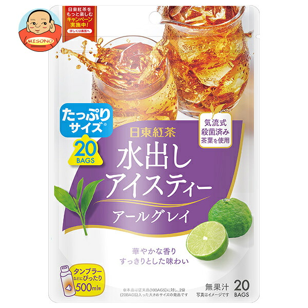 三井農林 日東紅茶 水出しアイスティー アールグレイ (4g×20袋)×20袋入｜ 送料無料 水だし ティーバッグ 紅茶 7,363円