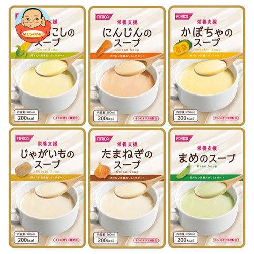 [ポイント5倍！7/26(日)1時59分まで全品対象エントリー&購入]ホリカフーズ 栄養支援スープの詰め合わせ 30(6種&times;5)&times;1箱入&times;(2ケース)｜ 送料無料 レトルト 高栄養スープ 治療食 介護食｜飲料 食品専門店 味園サポート