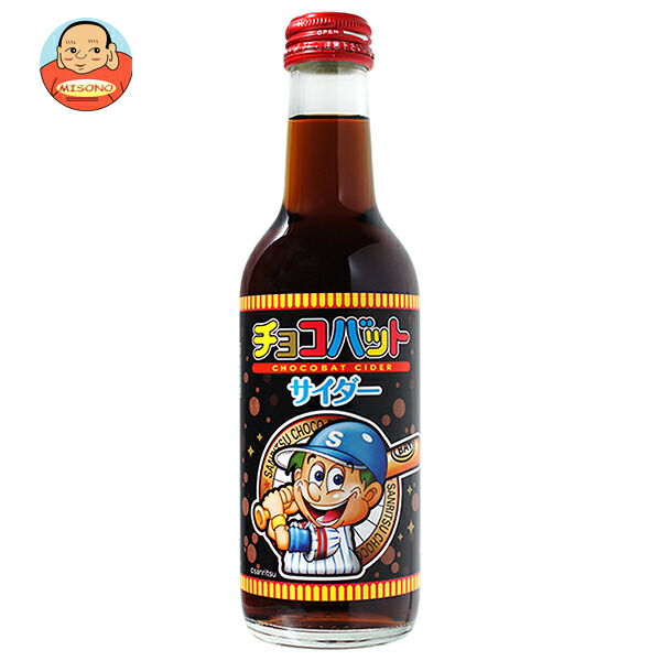 木村飲料 チョコバットサイダー 240ml瓶×20本入×(2ケース)｜ 送料無料 炭酸飲料 サイダー 菓子パン チョコバット
