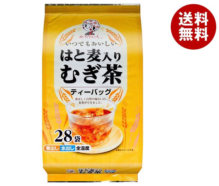 宇治森徳 はと麦入りむぎ茶 10g×28袋×20袋入×(2ケース)｜ 送料無料 嗜好品 インスタント ティーバッグ 茶飲料 麦茶