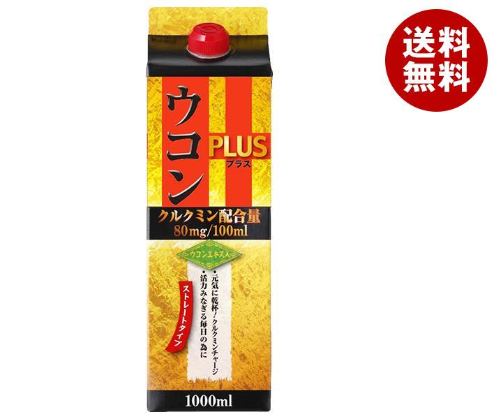 ジーエスフード GS ウコンプラス 1000ml紙パック×12(6×2)本入×(2ケース)｜ 送料無料 栄養ドリンク クルクミン ウコンエキス