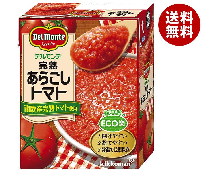 デルモンテ 完熟あらごしトマト 388g紙パック×12個入×(2ケース)｜ 送料無料 ケチャップ 調味料 とまと