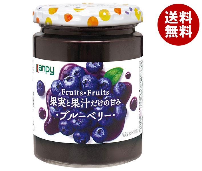 [ポイント5倍！4/17(金)9時59分まで全品対象エントリー&購入]カンピー Fuits×Fruits ブルーベリー 260g瓶×12個入｜ 送料無料 一般食品 スプレッド ジャム 瓶 ブルーベリー