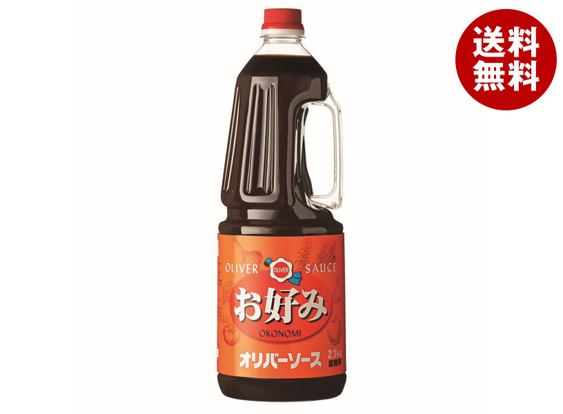 [ポイント5倍！4/10(金)1時59分まで全品対象エントリー&購入]オリバーソース お好みソース 2.1kg×6本入×(2ケース)｜ 送料無料 おこのみやき ソース 濃厚 調味料