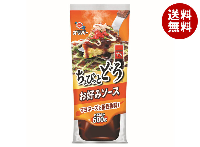 オリバーソース お好みソース ちょびっとどろ 500g×12本入｜ 送料無料 お好み焼き ソース 調味料 どろソース画像