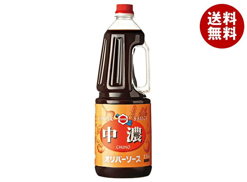 [ポイント5倍！7/26(日)1時59分まで全品対象エントリー&購入]オリバーソース 特級中濃ソース 2.1kg&times;6本入&times;(2ケース)｜ 送料無料 中濃ソース 業務用 ソース｜MISONOYA店