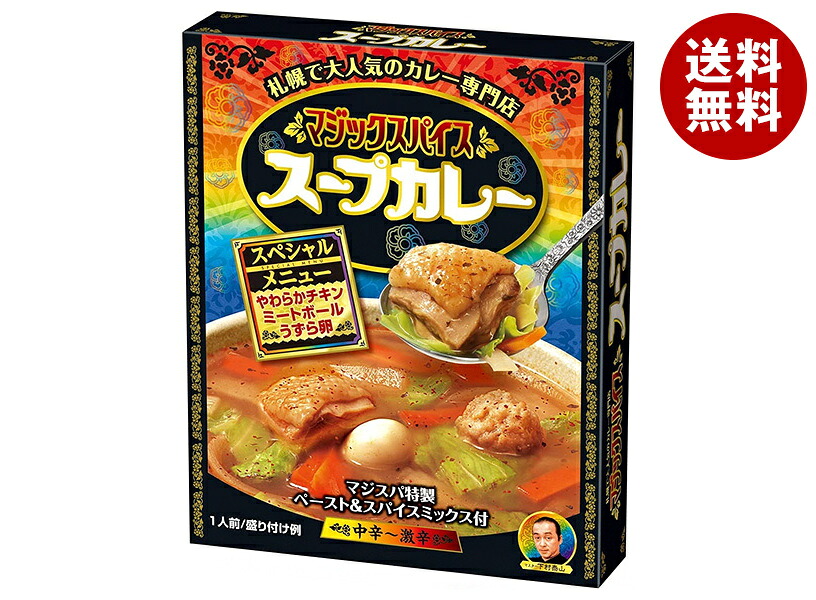 [ポイント5倍！4/10(金)1時59分まで全品対象エントリー&購入]明治製菓 マジックスパイス スープカレー スペシャルメニュー 307g×20個入｜ 送料無料 カレー レトルトカレー スープカレー レトルト