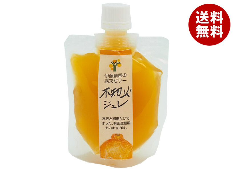 [ポイント5倍！4/10(金)1時59分まで全品対象エントリー&購入]伊藤農園 ピュアフルーツ寒天 不知火ジュレ ドリンクタイプ 150g×15個入｜ 送料無料 ジュレ フルーツゼリー みかん 不知火 100%ピュアジュース パウチ