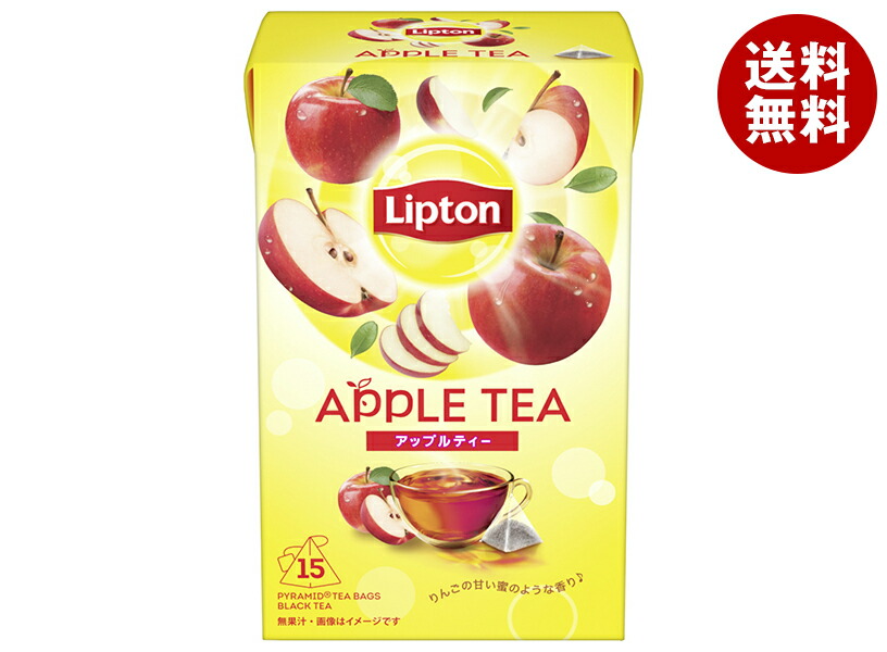 リプトン アップルティー ティーバッグ 15袋×6個入×(2ケース)｜ 送料無料 嗜好品 紅茶 インスタント ティーバッグ