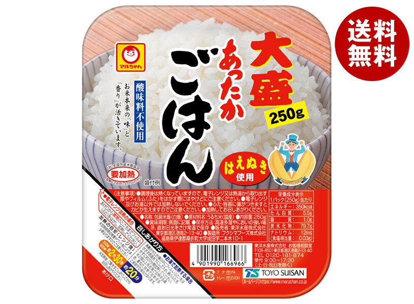 東洋水産 あったかごはん 大盛 250g×20(10×2)個入×(2ケース)｜ 送料無料 パックごはん レトルトご飯 ごはん