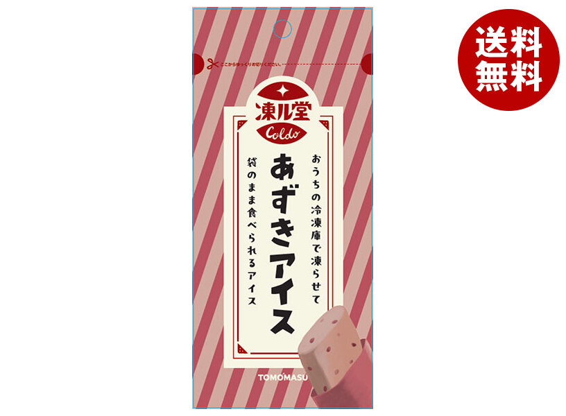 [ポイント5倍！4/10(金)1時59分まで全品対象エントリー&購入]友桝飲料 凍ル堂 あずきアイス 80gパウチ×36本入｜ 送料無料 小豆 アイス 飲料