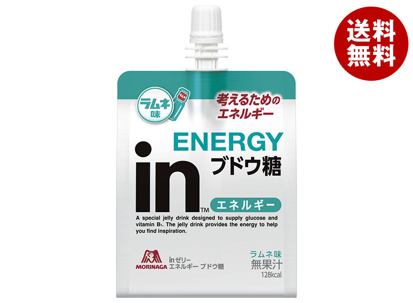 森永製菓 inゼリー エネルギー ブドウ糖 180gパウチ×36本入×(2ケース)｜ 送料無料 ゼリー ゼリー飲料 ぶどう糖 ラムネ