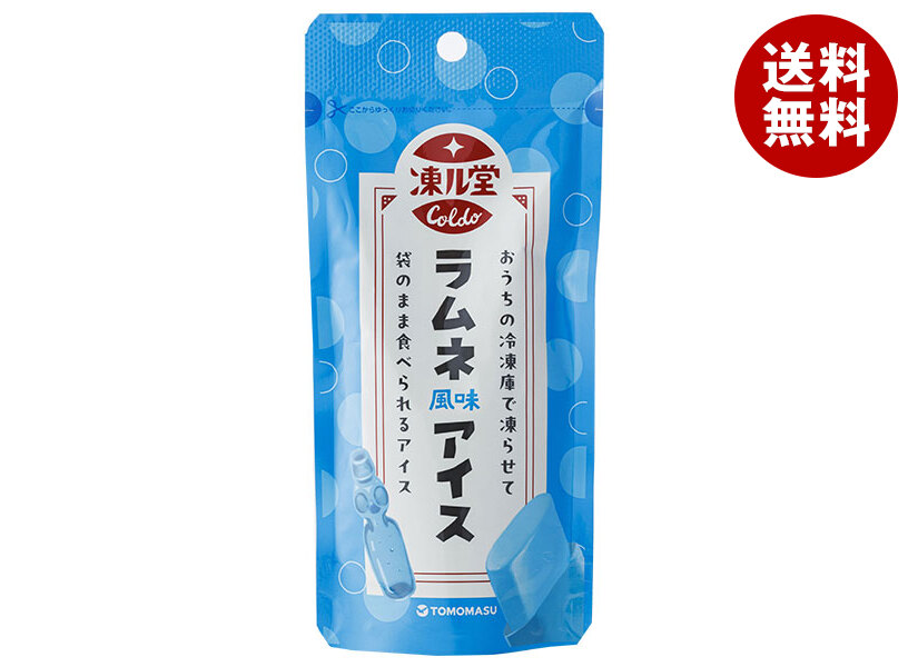 [ポイント5倍！4/10(金)1時59分まで全品対象エントリー&購入]友桝飲料 凍ル堂 ラムネアイス 80gパウチ×36本入｜ 送料無料 ラムネ アイス 飲料