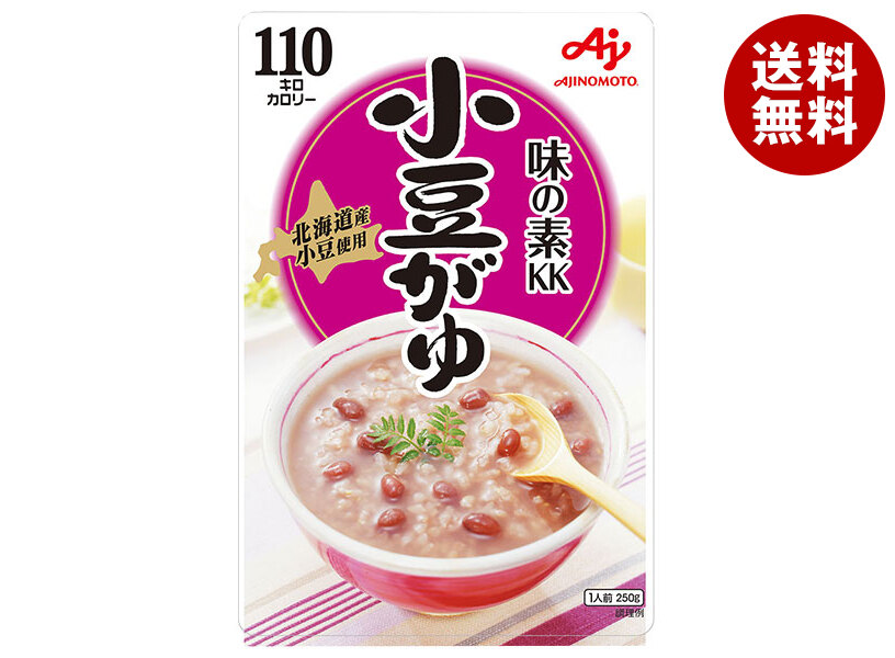 [ポイント5倍！4/10(金)1時59分まで全品対象エントリー&購入]味の素 味の素KKおかゆ 小豆がゆ 250gパウチ×27(9×3)袋入×(2ケース)｜ 送料無料 一般食品 レトルト食品 お粥