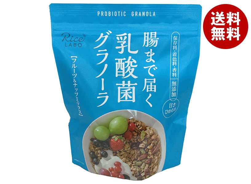 [ポイント5倍！4/10(金)1時59分まで全品対象エントリー&購入]幸福米穀 腸まで届く乳酸菌グラノーラ 250g×15袋入×(2ケース)｜ 送料無料 一般食品 健康食品 シリアル 袋 甘さひかえめ 12,388円