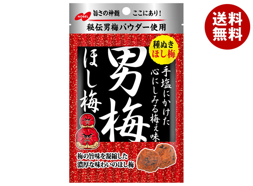 楽天市場】ノーベル製菓 男梅ほし梅 20g×6個入×(2ケース)｜ 送料無料