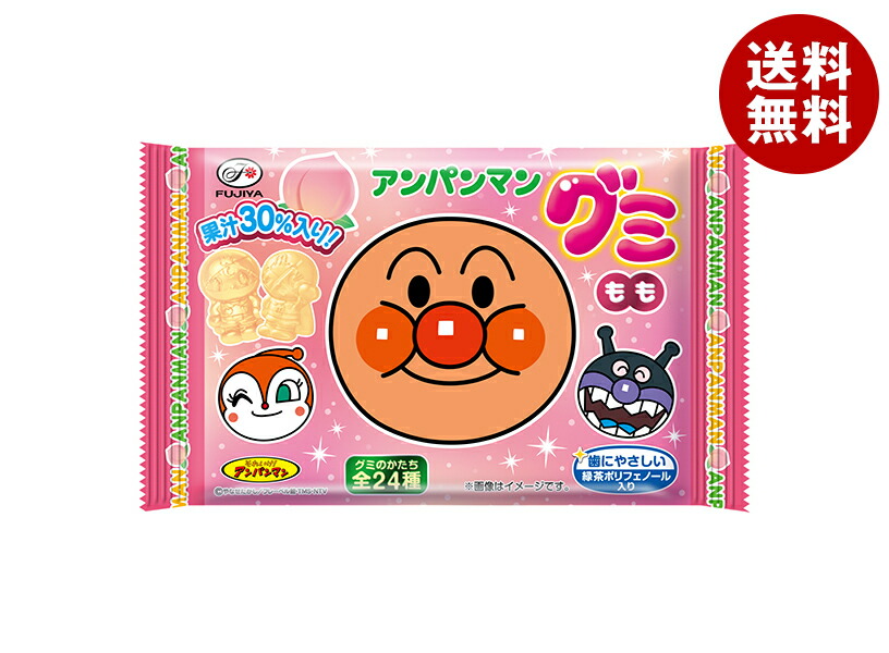 楽天市場】不二家 アンパンマングミ もも 6粒×20個入×(2ケース)｜ 送料