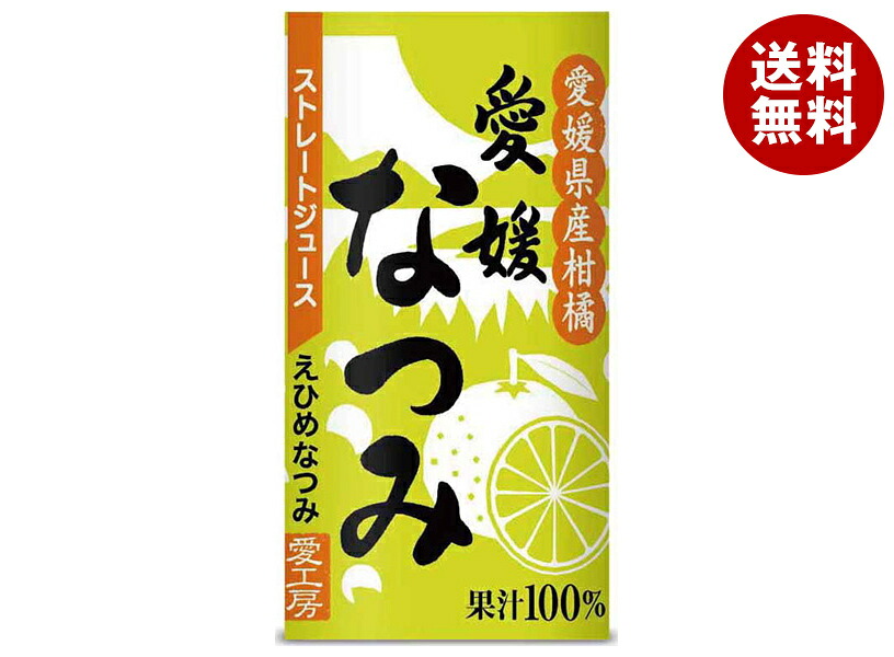 愛工房 愛媛なつみ 125mlカートカン×30本入×(2ケース)｜ 送料無料 果実飲料 果汁100% オレンジ 紙パック