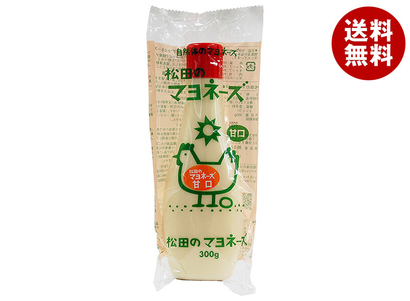 ななくさの郷 松田のマヨネーズ 甘口 300g×10袋入×(2ケース)｜ 送料無料 調味料 食品 マヨネーズ 添加物不使用 無添加 グルテンフリー 自然