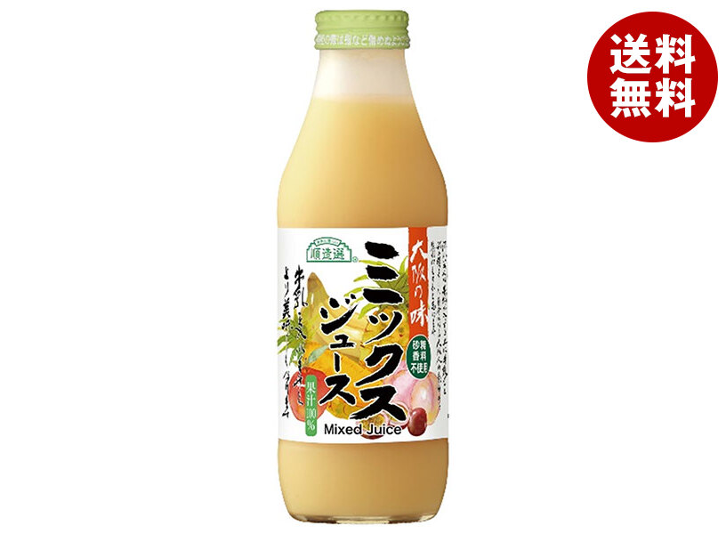 [ポイント5倍！4/10(金)1時59分まで全品対象エントリー&購入]マルカイ 順造選 ミックスジュース 500ml瓶×12本入×(2ケース)｜ 送料無料 ミックスジュース ミックス ジュース フルーツ 果実 17,310円
