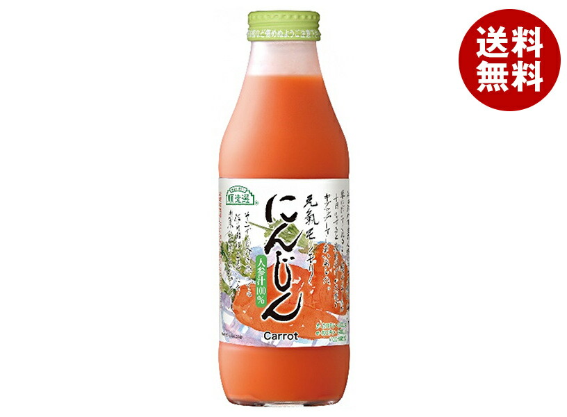 マルカイ 順造選 にんじん 500ml瓶&times;12本入&times;(2ケース)｜ 送料無料 にんじんジュース 野菜ジュース にんじん キャロット 野菜｜MISONOYA店