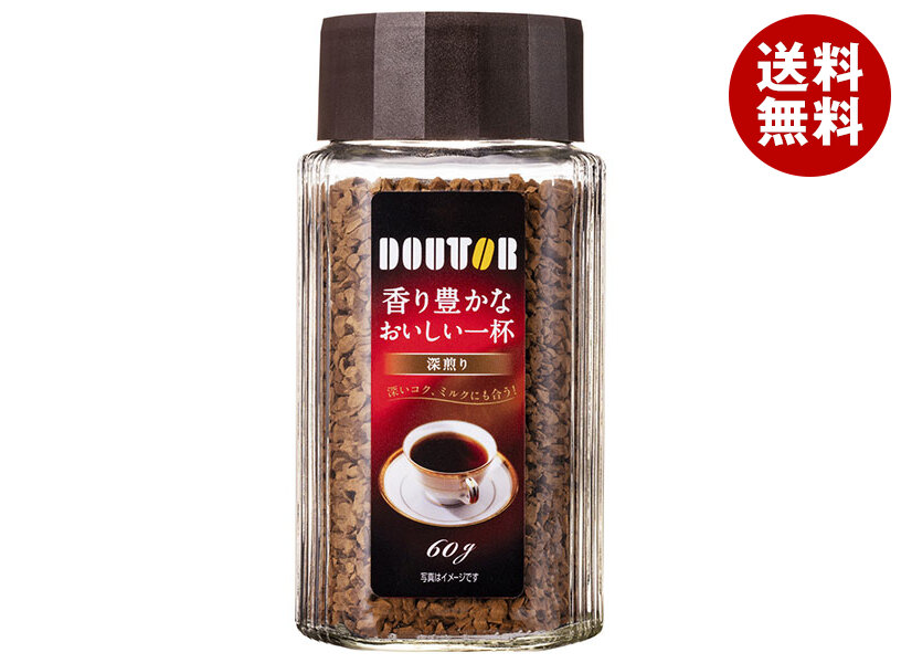 楽天市場】ドトールコーヒー 香り豊かなおいしい一杯 深煎り 60g瓶×12