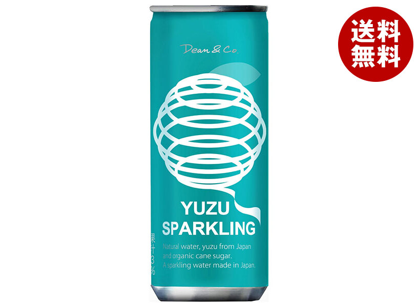 マルカイコーポレーション ゆずスパークリング 250ml缶×30本入×(2ケース)｜ 送料無料 炭酸飲料 国産 ゆず 炭酸 有機砂糖 天然水 岡山県 果汁