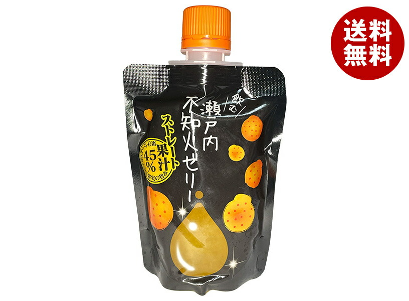 丸松 飲む瀬戸内不知火ゼリー 140g×24個入×(2ケース)｜ 送料無料 ゼリー おやつ ゼリー飲料 かんきつ 柑橘 ストレート果汁