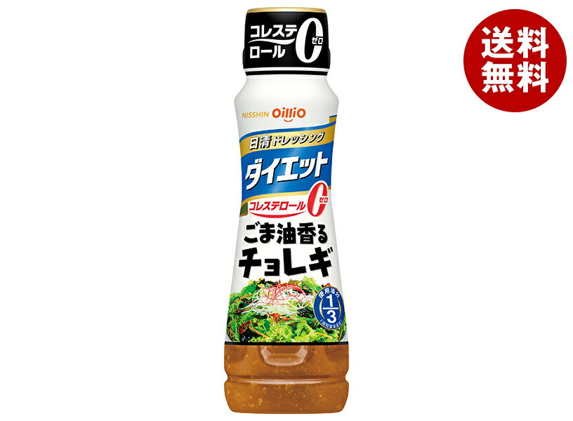 日清オイリオ 日清ドレッシング ダイエット ごま油香るチョレギ 185mlペットボトル×12本入×(2ケース)｜ 送料無料 ドレッシング 調味料 ダイエット
