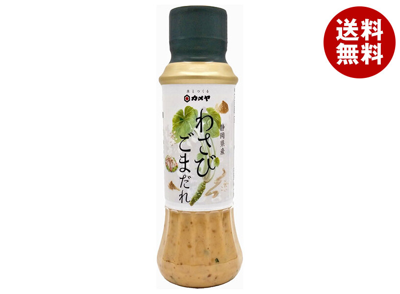 カメヤ食品 わさびごまだれ 200gペットボトル×10本入×(2ケース)｜ 送料無料 鍋料理 調味料 静岡県 わさび ごまだれ 胡麻 山葵 豚しゃぶたれ