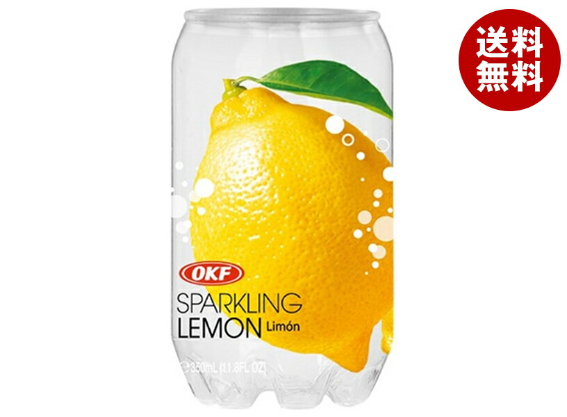 リードオフジャパン オーケイエフ クリアスパークリング レモン 350mlペットボトル×24本入×(2ケース)｜ 送料無料 炭酸 レモンジュース フルーツジュース 5,947円