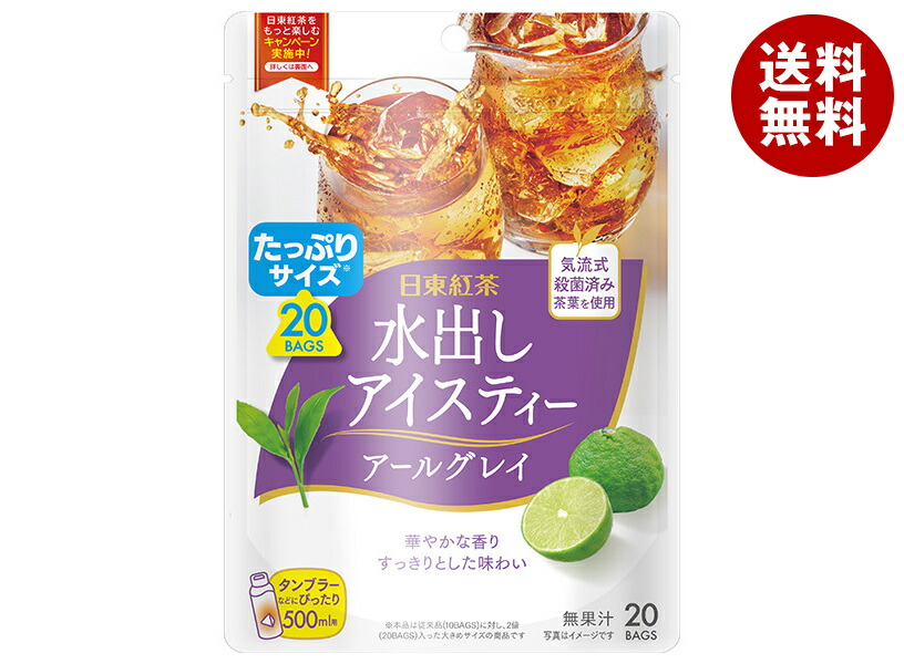 三井農林 日東紅茶 水出しアイスティー アールグレイ (4g×20袋)×20袋入×(2ケース)｜ 送料無料 水だし ティーバッグ 紅茶