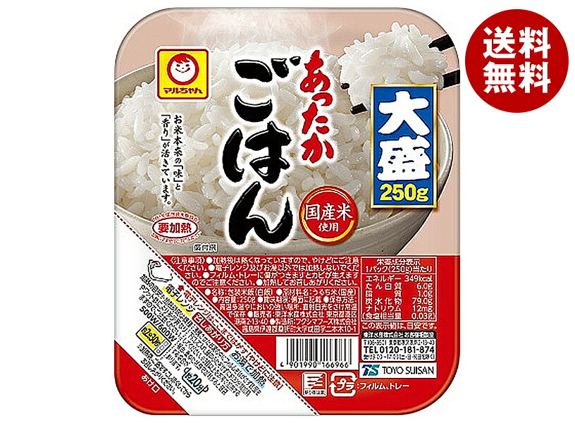 [ポイント5倍！4/10(金)1時59分まで全品対象エントリー&購入]東洋水産 あったかごはん 大盛 250g×20(10×2)個入×(2ケース)｜ 送料無料 パックごはん レトルトご飯 ごはん