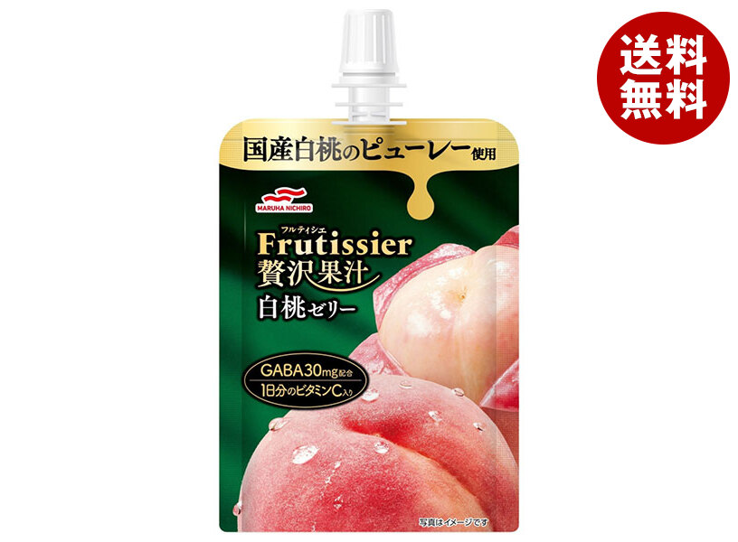 [ポイント5倍！4/17(金)9時59分まで全品対象エントリー&購入]umios Sフルティシエ 贅沢果汁白桃 150g×30(6×5)個入×(2ケース)｜ 送料無料 ゼリー フルーツゼリー おやつ 桃 白桃