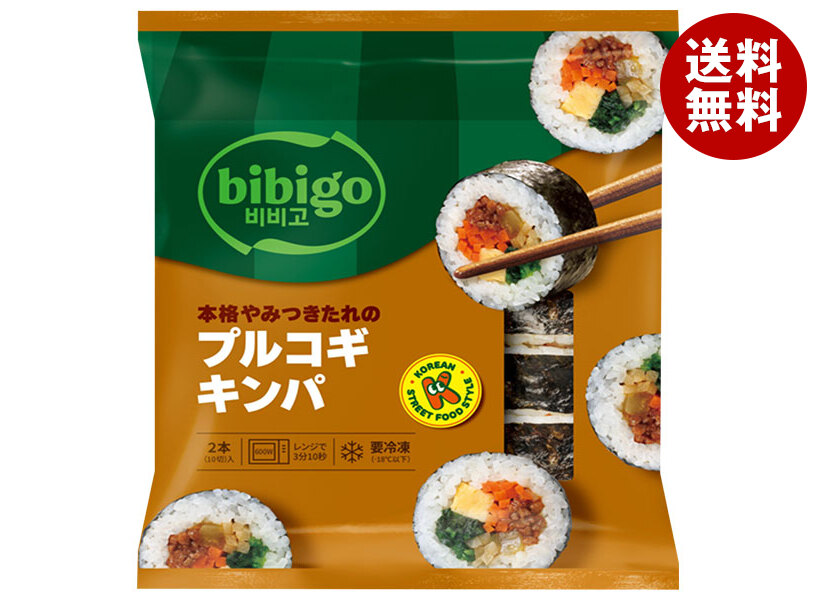 [ポイント5倍！7/26(日)1時59分まで全品対象エントリー&購入]CJジャパン bibigo 本格やみつきたれの プルコギ キンパ 250g&times;18袋入 冷凍商品｜ 送料無料 ビビゴ キンパ 韓国のり巻き プルコギ｜MISONOYA店