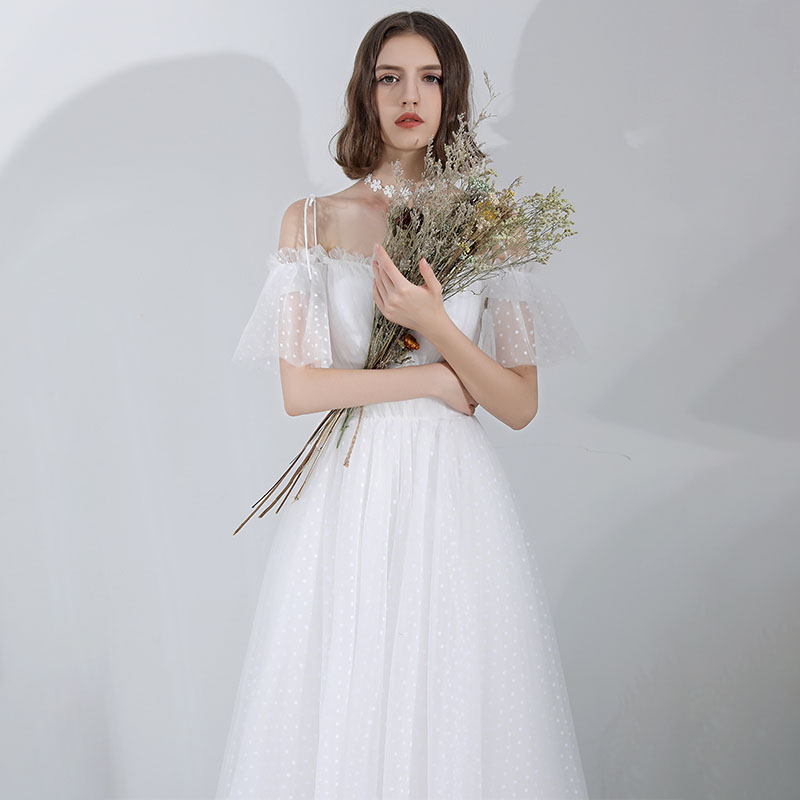 花嫁 Aラインドレス ウエディングドレス 海外旅行 小きいサイズ Wedding dress ウェデイングドレス 二次会 Ａライン 結婚式 新婚旅行 レディース ロングドレス 挙式｜MISS-R