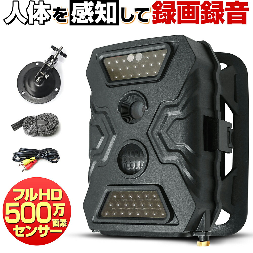 防犯カメラ単体 適当な価格 人感センサー 人体感知 録画 Sdカード 小型 電池式 家庭用 屋外 トレイルカメラ 防犯カメラ 屋内 送料無料 Hp300 セット 500万画素 フルハイビジョン 暗視 赤外線 工事不要 防水 録音 車庫 車上荒らし 駐車場 Www Atualpress Com Br