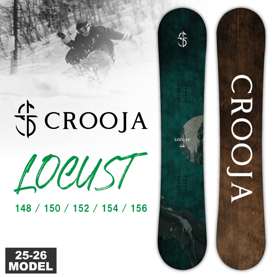 最新24/25 CROOJA BEETLE 152cm グラトリ　キャンバー 最新24/25 CROOJA BEETLE 152cm グラトリ キャンバー