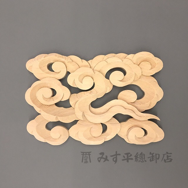 神棚 雲 雲板 雲型 今めかしい ひな形 分かりやすい 御前上等神棚 お宮 神殿 木曽桧 桧 日本製 国産 技術者手作り
