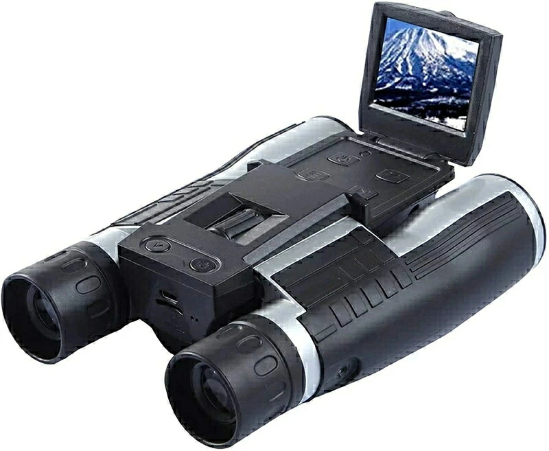双眼鏡カメラ 12倍 口径 32ｍｍ 高倍率 デジタルカメラ双眼鏡 フルHD1080Pハイビジョン 2.0 LCD 双眼鏡ビデオカメラ コンサート バードウォッチング ライブ ドーム ゴルフ 競輪競馬競艇レース スポーツ観戦など用のカメラ付き録画望遠鏡