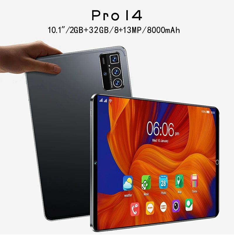 Android タブレット 10.1インチ 1920*1200 IPSディスプレイ 4G SIM通話 2GB+32GB アンドロイド 2.4G/5G WI-FIモデル 8000mAhバッテリー GPS機能搭載 在宅勤務 ネット授業 薄型 軽量 子供向け｜ミステキナ　店